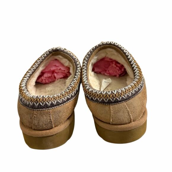 UGG Tasman II Slipper Size 6 Womens Chestnut Plush Shearling Winter Shoes - Picture 4 of 7